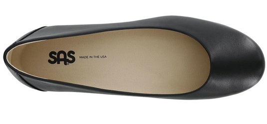 SAS Women's Scenic Ballet Flat Black Leather SAS Women's Scenic Ballet Flat Black Leather