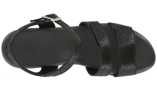 SAS Women's Savanna Classy Three Strap Sandals Web Black SAS Women's Savanna Classy Three Strap Sandals Web Black