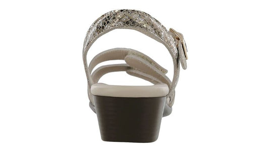SAS Women's Savanna Classy Three Strap Sandals Multisnake Gold SAS Women's Savanna Classy Three Strap Sandals Multisnake Gold