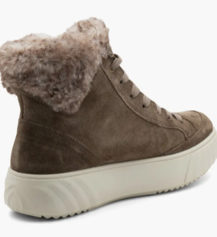 Ara Women's Mikayla Faux Fur Lined Lace-Up Boot Taiga Ara Women's Mikayla Faux Fur Lined Lace-Up Boot Taiga