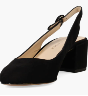 Pelle Moda Women's Ulla Low Heel Black Suede Pelle Moda Women's Ulla Low Heel Black Suede