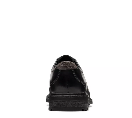 Clarks Men's Un Shire Low Black Leather Clarks Men's Un Shire Low Black Leather
