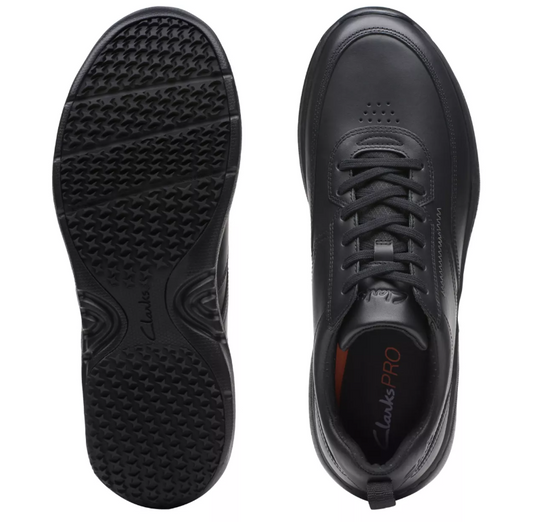 Clarks Men's Pro Lace Black Leather Clarks Men's Pro Lace Black Leather