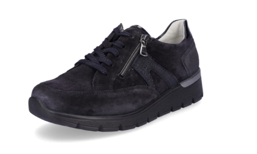 Waldlaufer Women's K-Ramona Sneaker Black Suede Waldlaufer Women's K-Ramona Sneaker Black Suede