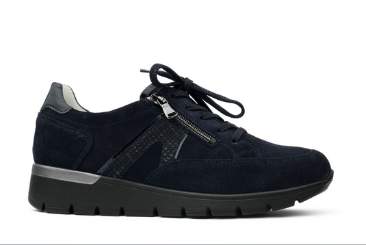 Waldlaufer Women's K-Ramona Sneaker Navy Suede Waldlaufer Women's K-Ramona Sneaker Navy Suede