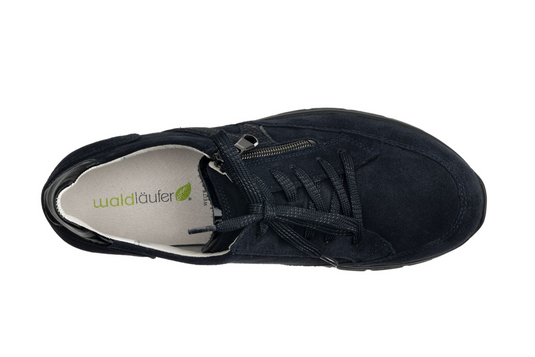 Waldlaufer Women's K-Ramona Sneaker Navy Suede Waldlaufer Women's K-Ramona Sneaker Navy Suede