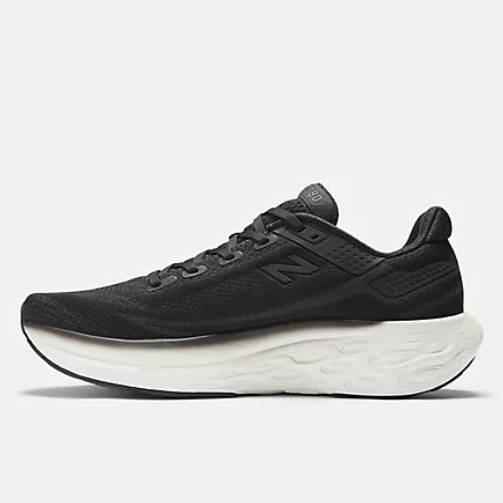 New Balance Men's Fresh Foam X 1080v13 Black with White New Balance Men's Fresh Foam X 1080v13 Black with White