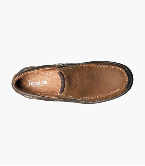 Florsheim Men's Lakeside Moc Toe Slip On Stone Florsheim Men's Lakeside Moc Toe Slip On Stone