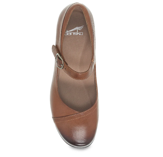 Dansko Women's Fawna Chestnut Burnished Calf Dansko Women's Fawna Chestnut Burnished Calf