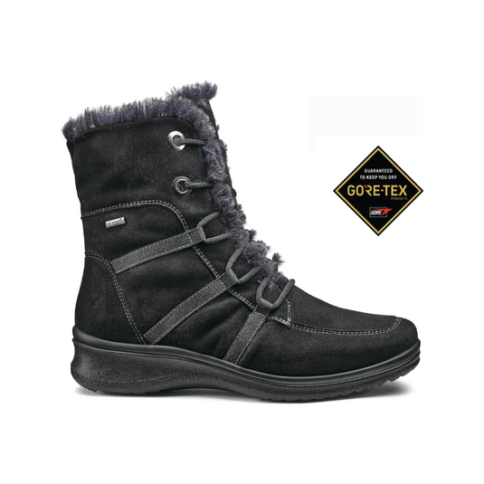 Ara Women's Montreal GORE-TEX® Lace-Up Zip Boot Black Ara Women's Montreal GORE-TEX® Lace-Up Zip Boot Black