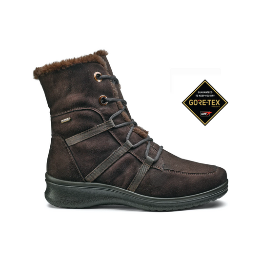 Ara Women's Montreal GORE-TEX® Lace-Up Zip Boot Brown Ara Women's Montreal GORE-TEX® Lace-Up Zip Boot Brown