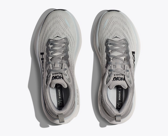 Hoka One One Men's Bondi 8 Sneakers Grey Hoka One One Men's Bondi 8 Sneakers Grey