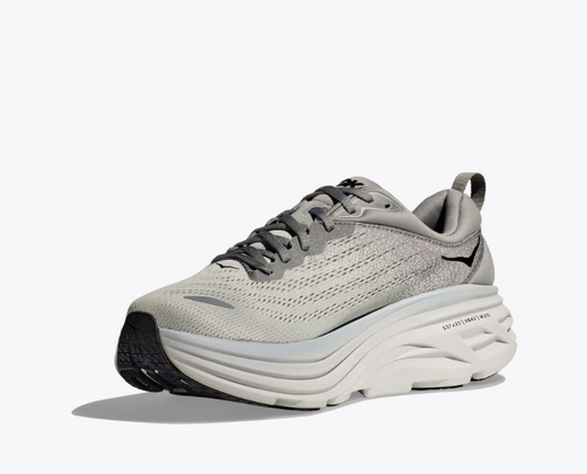 Hoka One One Men's Bondi 8 Sneakers Grey Hoka One One Men's Bondi 8 Sneakers Grey