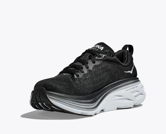Hoka One One Men's Bondi 8 Sneakers Black/White Hoka One One Men's Bondi 8 Sneakers Black/White