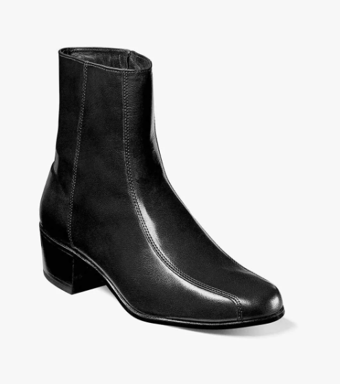 Florsheim Men's Duke Bike Toe Zipper Boots Black - Free Socks Florsheim Men's Duke Bike Toe Zipper Boots Black - Free Socks