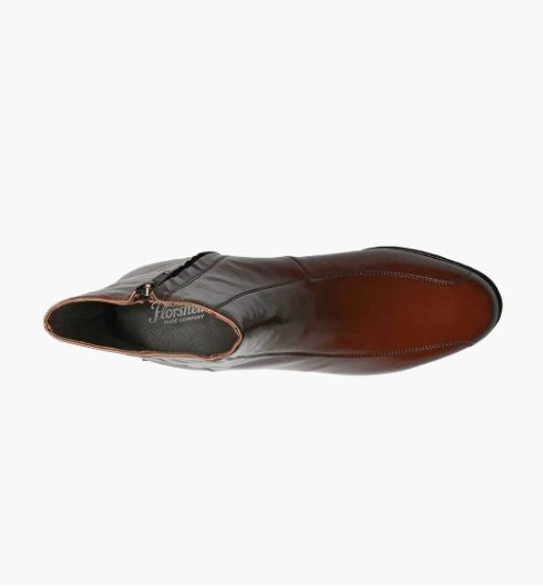 Florsheim Men's Duke Bike Toe Zipper Boots Cognac - Free Socks Florsheim Men's Duke Bike Toe Zipper Boots Cognac - Free Socks