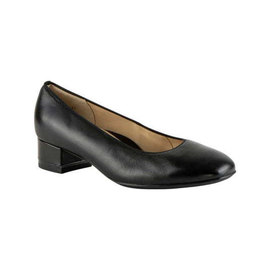 Ara Women's Gabrielle 35 mm Block Heel Pump Black Ara Women's Gabrielle 35 mm Block Heel Pump Black