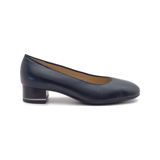 Ara Women's Gabrielle 35 mm Block Heel Pump Navy Ara Women's Gabrielle 35 mm Block Heel Pump Navy