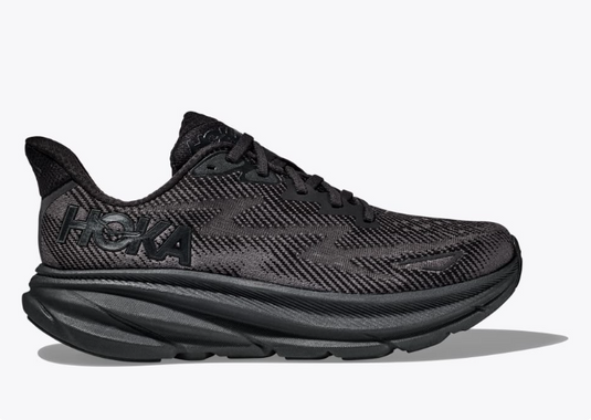 Hoka One One Women's Clifton 9 Sneaker Black/Black Hoka One One Women's Clifton 9 Sneaker Black/Black