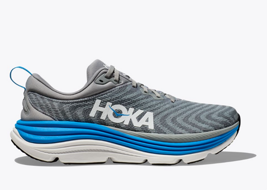 Hoka One One Men's Gaviota 5 Sneaker Limestone / Diva Blue Hoka One One Men's Gaviota 5 Sneaker Limestone / Diva Blue