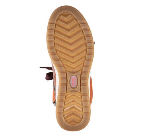 Ara Women's Albany Hydrophobic Lace-Up Zip Boot Cognac Nubuck Ara Women's Albany Hydrophobic Lace-Up Zip Boot Cognac Nubuck