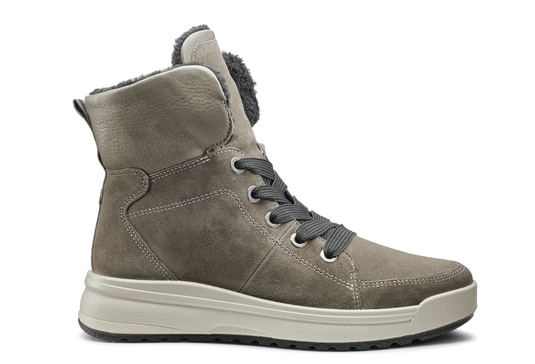 Ara Women's Albany Hydrophobic Lace-Up Zip Boot Grey Suede Ara Women's Albany Hydrophobic Lace-Up Zip Boot Grey Suede