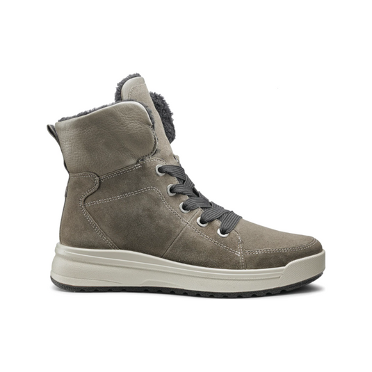 Ara Women's Albany Hydrophobic Lace-Up Zip Boot Grey Suede Ara Women's Albany Hydrophobic Lace-Up Zip Boot Grey Suede