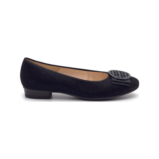 Ara Women's Bambi Black Puntikid Pin Dot Suede Ara Women's Bambi Black Puntikid Pin Dot Suede