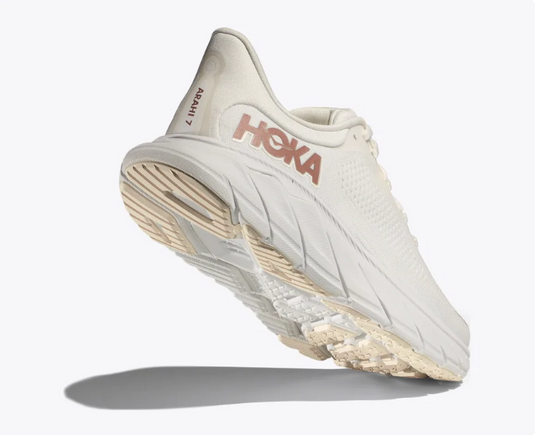 Hoka One One Womens Arahi 7 Blanc De Blanc / Rose Gold Hoka One One Womens Arahi 7 Blanc De Blanc / Rose Gold