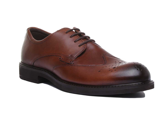 Ecco Men's Vitrus III Cap Toe Tie Oxford Cognac Leather Ecco Men's Vitrus III Cap Toe Tie Oxford Cognac Leather