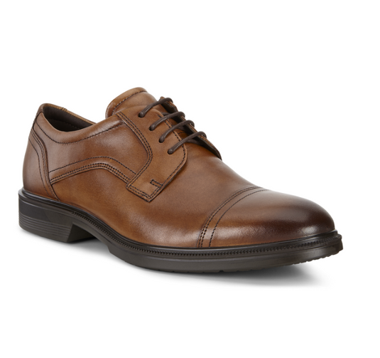 Ecco Men's Lisbon Cap Toe Tie Shoe Cognac Ecco Men's Lisbon Cap Toe Tie Shoe Cognac