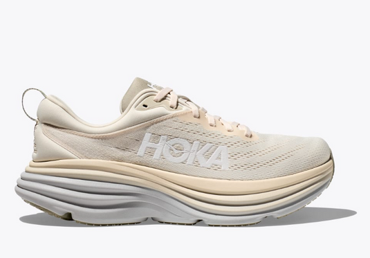 Hoka One One Mens Bondi 8 Sneakers Oat Milk Barley Hoka One One Mens Bondi 8 Sneakers Oat Milk Barley