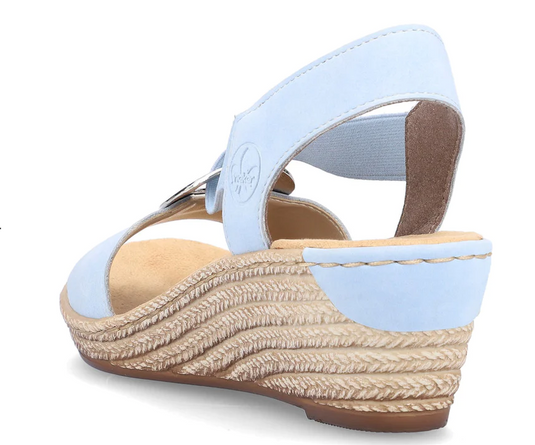 Rieker Women's Fanni H6 Sandals Aqua Rieker Women's Fanni H6 Sandals Aqua