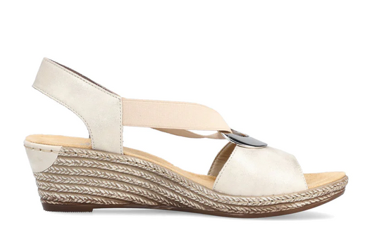 Rieker Women's Fanni H6 Sandals Beige Rieker Women's Fanni H6 Sandals Beige