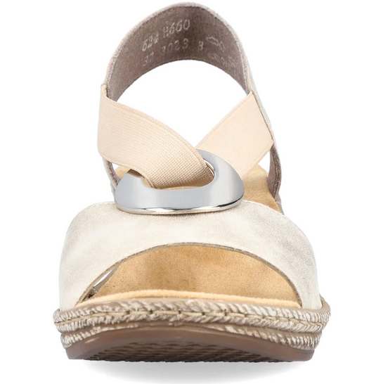 Rieker Women's Fanni H6 Sandals Beige Rieker Women's Fanni H6 Sandals Beige