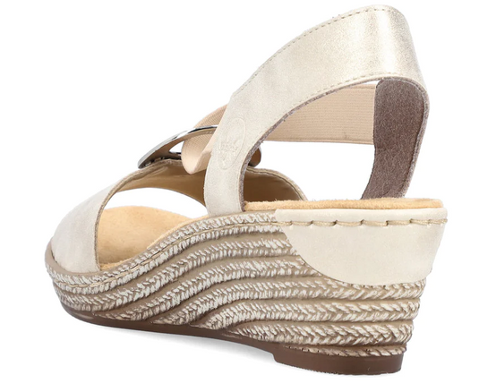 Rieker Women's Fanni H6 Sandals Beige Rieker Women's Fanni H6 Sandals Beige