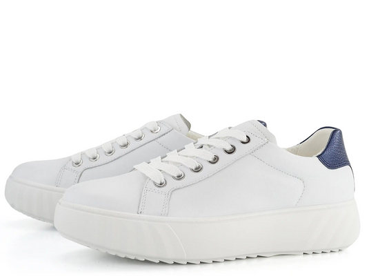 Ara Women's Wider Platform Shoes Monaco Weiss/Night Ara Women's Wider Platform Shoes Monaco Weiss/Night