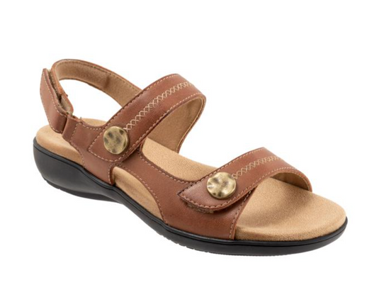 Trotters Women's Romi Stitch Sandals Luggage Trotters Women's Romi Stitch Sandals Luggage