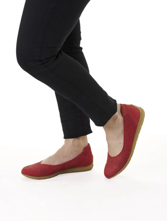 Ara Women's Ballet Pumps Sardinia Red Ara Women's Ballet Pumps Sardinia Red