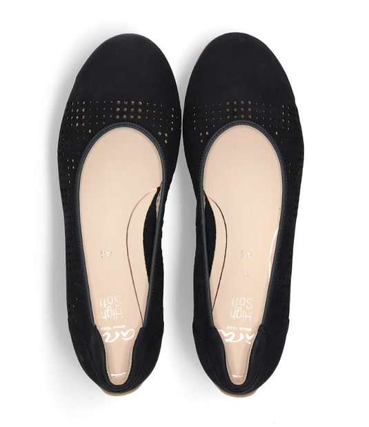 Ara Women's Ballet Pumps Sardinia Black Ara Women's Ballet Pumps Sardinia Black
