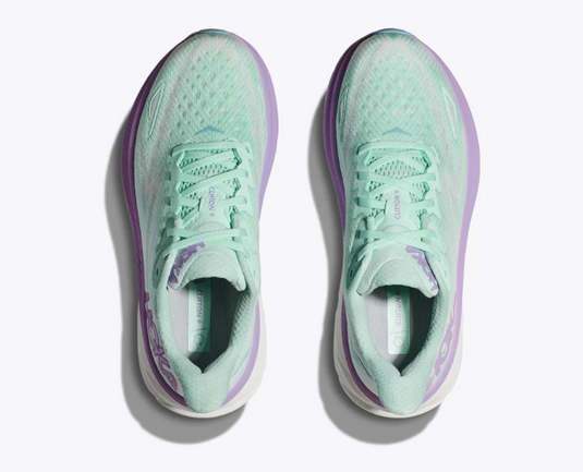 Hoka One One Women's Clifton 9 Sneaker Sunlit Ocean / Lilac Mist Hoka One One Women's Clifton 9 Sneaker Sunlit Ocean / Lilac Mist