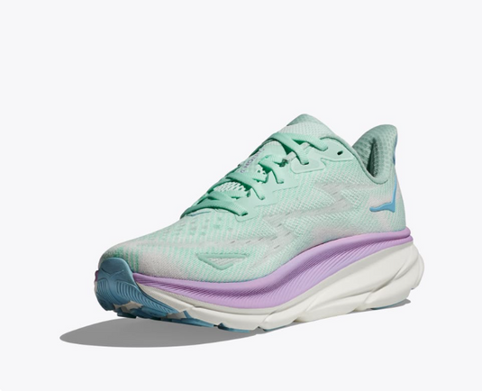 Hoka One One Women's Clifton 9 Sneaker Sunlit Ocean / Lilac Mist Hoka One One Women's Clifton 9 Sneaker Sunlit Ocean / Lilac Mist