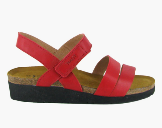 Naot Women's Kayla Red Kiss Leather Naot Women's Kayla Red Kiss Leather