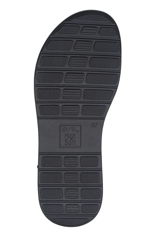 Ara Women's Oregon Medallion Double Adjustable Sandal Black Patent Leather Ara Women's Oregon Medallion Double Adjustable Sandal Black Patent Leather