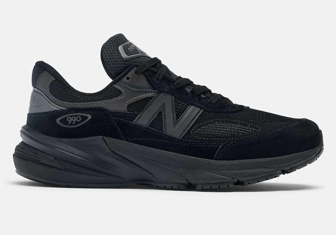 New Balance Unisex 990v6 All Black - Main Image
