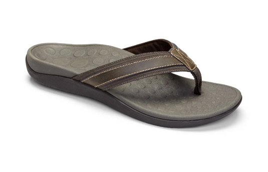 Vionic Men's Tide Toe Post Sandal Brown Vionic Men's Tide Toe Post Sandal Brown
