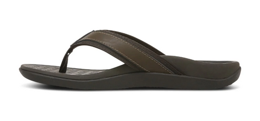 Vionic Men's Tide Toe Post Sandal Brown Vionic Men's Tide Toe Post Sandal Brown