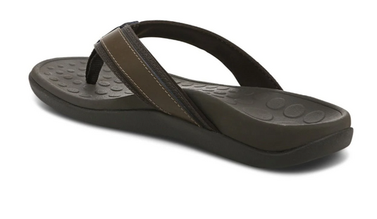 Vionic Men's Tide Toe Post Sandal Brown Vionic Men's Tide Toe Post Sandal Brown