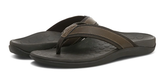 Vionic Men's Tide Toe Post Sandal Brown Vionic Men's Tide Toe Post Sandal Brown