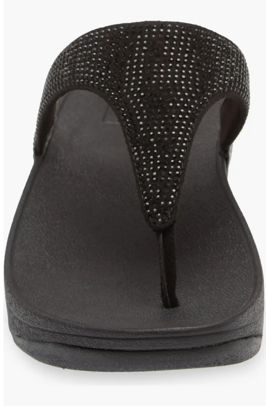 Fitflop Women's Lulu Embellished Flip Flop All Black Fitflop Women's Lulu Embellished Flip Flop All Black